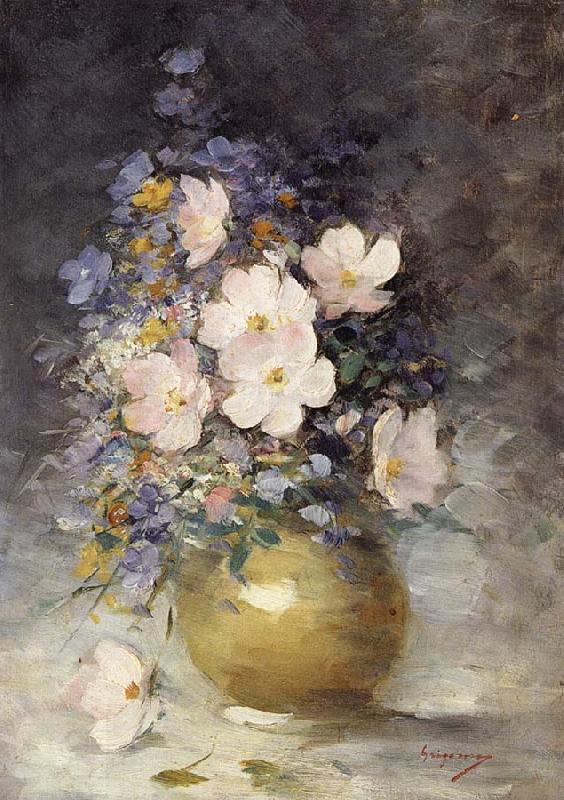 Nicolae Grigorescu Hip Rose Flowers China oil painting art